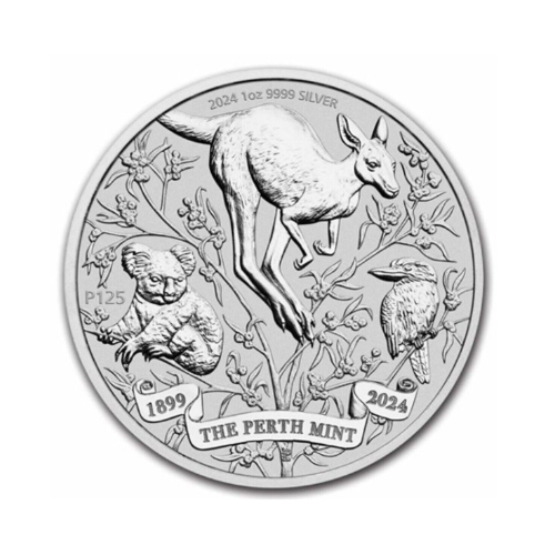 2024 Australia 1 oz Silver Perth Mint's 125th Anniversary BU