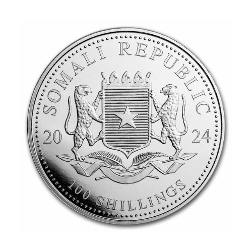 2024 Somalia 1 oz Silver Elephant