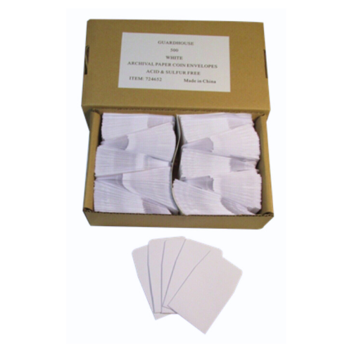 White Paper Coin Envelopes 100ct