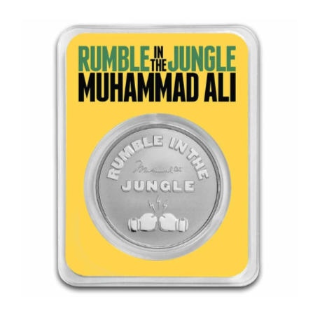 2023 Niue 1 oz Silver Ali Rumble In The Jungle BU w/ TEP