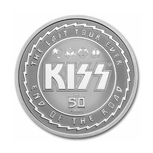 2023 Niue 1 oz Silver $2 KISS 50th Anniversary