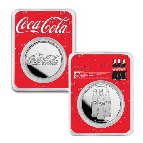 Coca Cola Coke 1 oz Silver Round Tennessee Coin Co