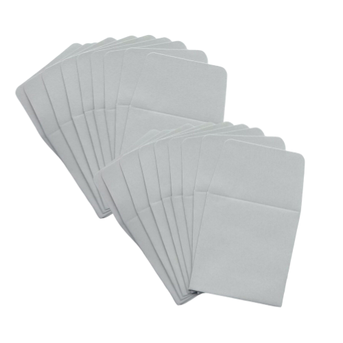 Grey Paper Coin Envelopes 100ct