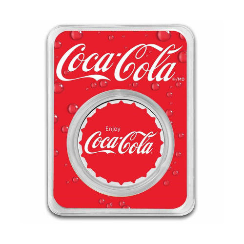Coca-Cola Coke Bottle Cap 1oz Silver Round TEP Tennessee Coin Co