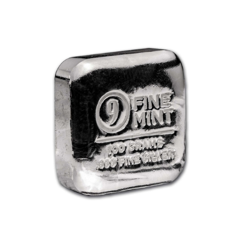 9Fine Mint 100 gram Silver Bar