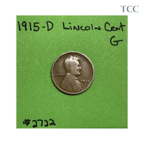 1915 D Lincoln Wheat Cent Good (G)
