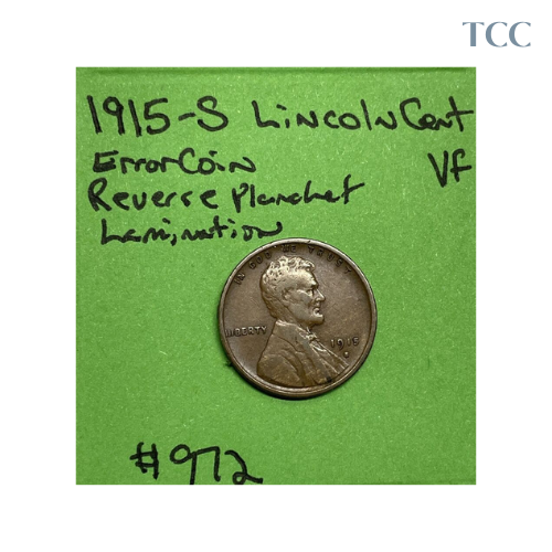 1915 S Lincoln Wheat Cent Very Fine (VF)