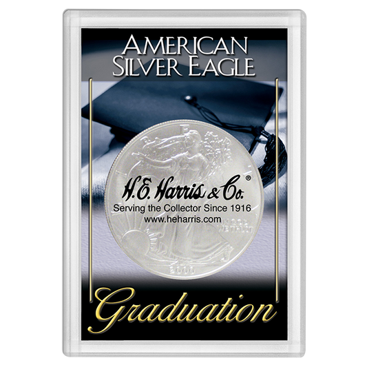 American Silver Eagle Frosted Case - Graduation