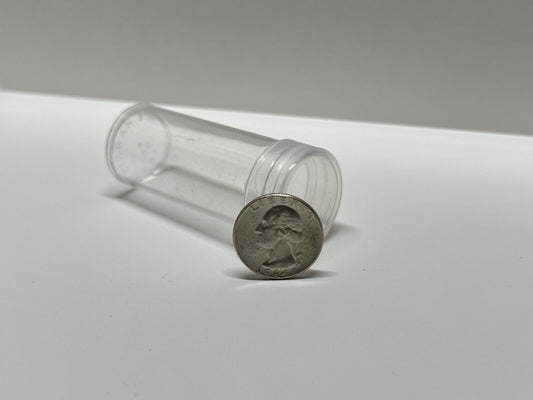 Harris/Whitman US Quarters Clear Round Coin Tubes