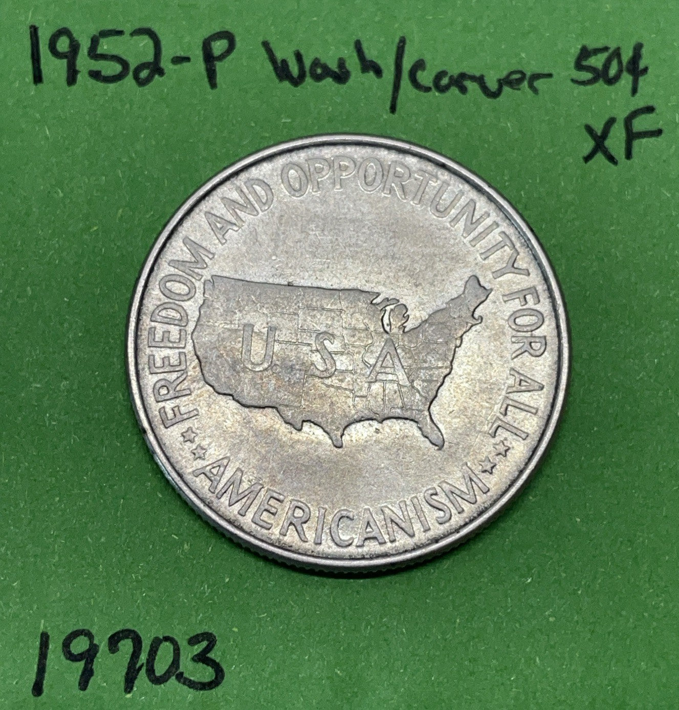 1952-P Washington-Carver Classic Commemorative Half Dollar Xf Extra Fine