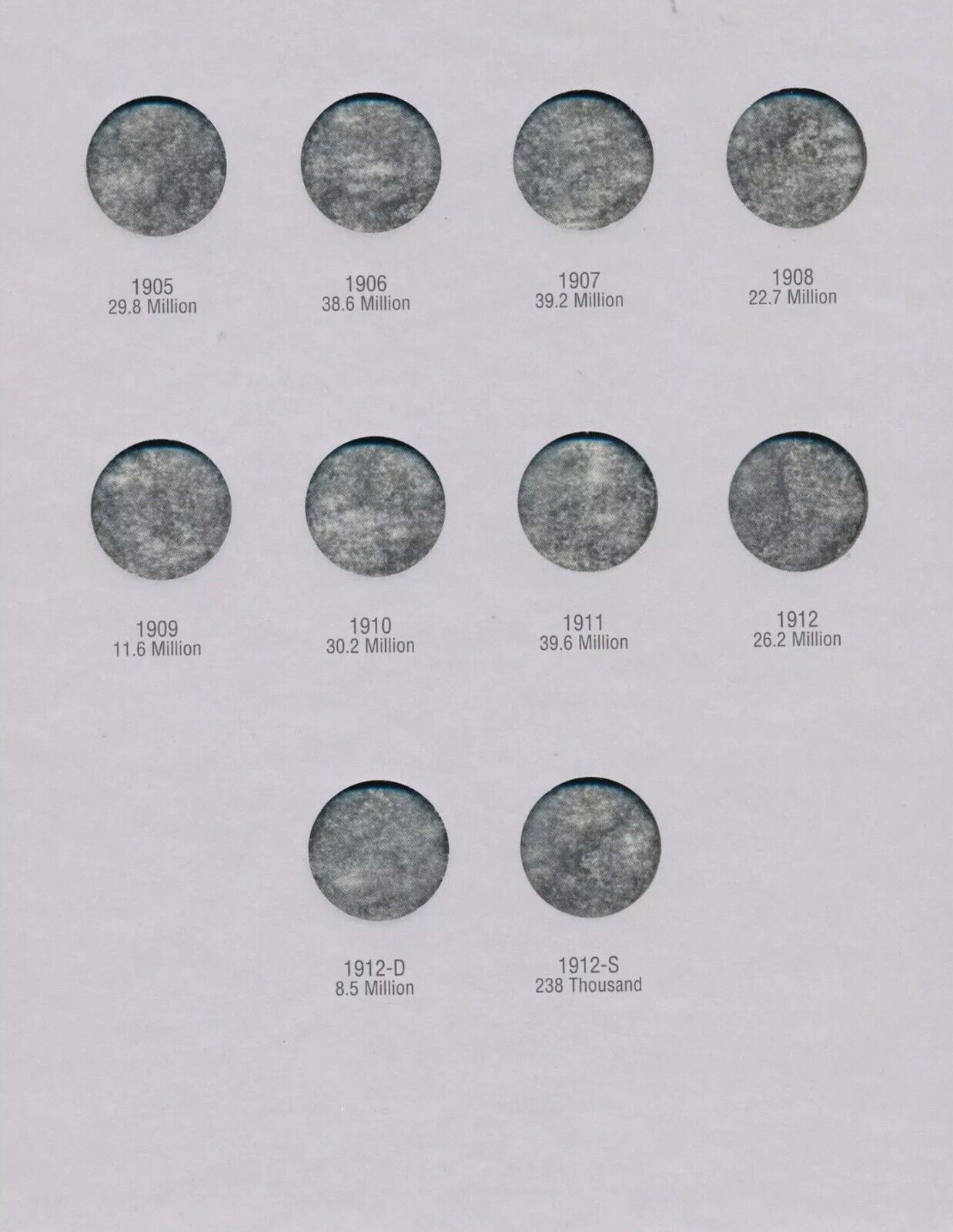 H.E. HARRIS 2677 Coin Folder Liberty Head V Nickel 5 cent 1883-1912 Album/Book