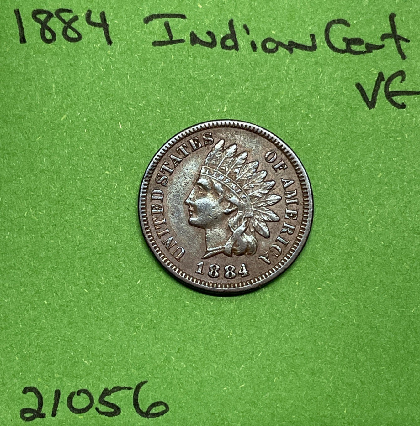 1884 Indian Head Cent 1c VF Very Fine