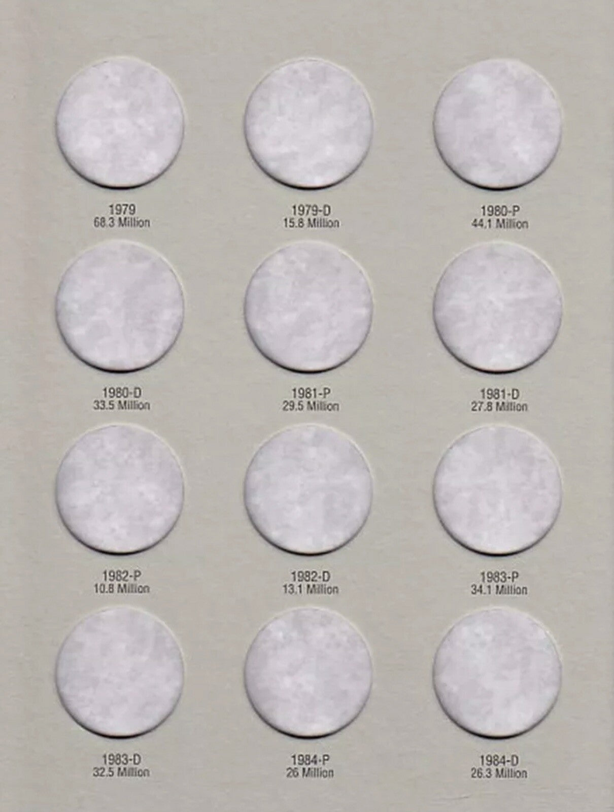 H.E. HARRIS 2696 Coin Folder #1 Kennedy Half Dollar 50 Cent 1964 - 1984 Book