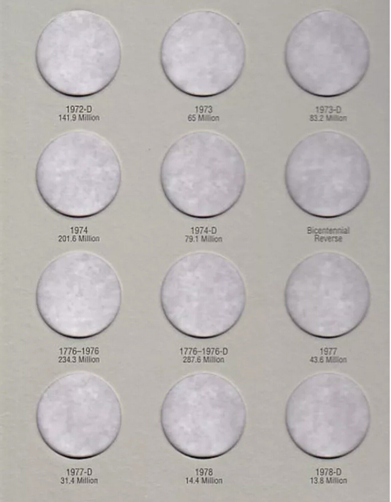 H.E. HARRIS 2696 Coin Folder #1 Kennedy Half Dollar 50 Cent 1964 - 1984 Book