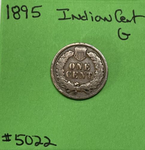 1895 Indian Head Cent / Penny 1c GD Good