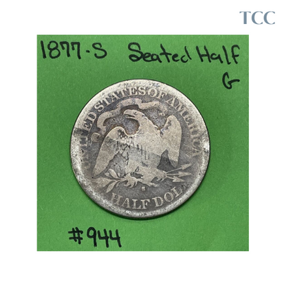 1877-S Seated Liberty Half Dollar Good (G)