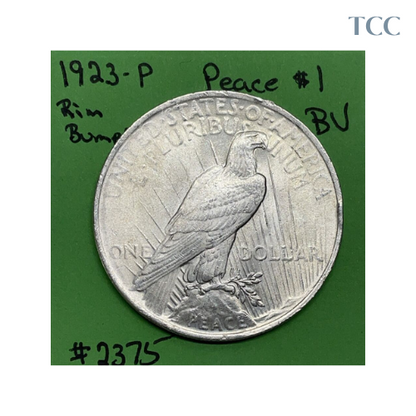 1923-P $1 Peace Dollar BU