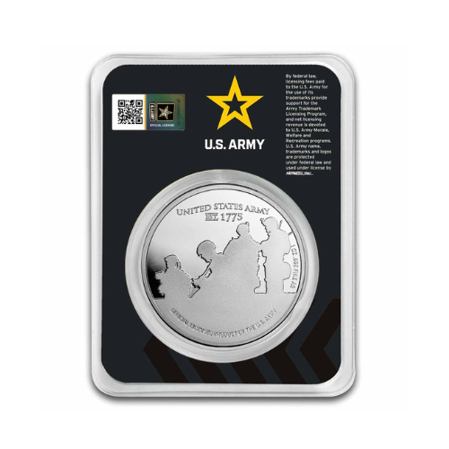 1 oz Silver Colorized Round U.S. Army Logo in TEP