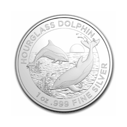 2024 Australia 1 oz Silver $1 Hourglass Dolphin BU