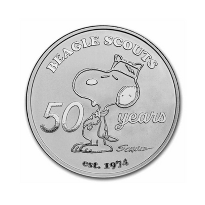 Peanuts® Beagle Scouts 50th Anniversary 1 oz Silver Round In Capsule