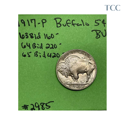 1917 Buffalo Indian Head Nickel BU Brilliant Uncirculated