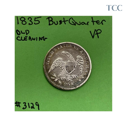 1834 Capped Bust Quarter B-4 VF Very Fine