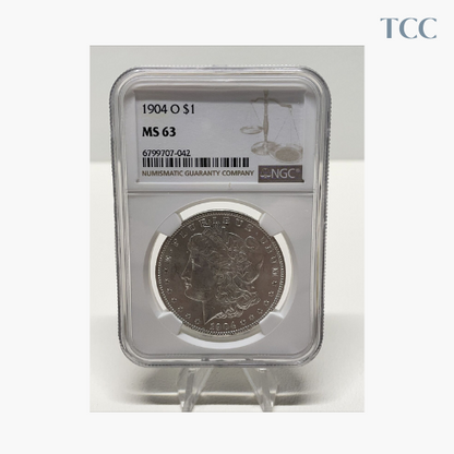 1904-O Morgan Silver Dollar NGC MS63 $1