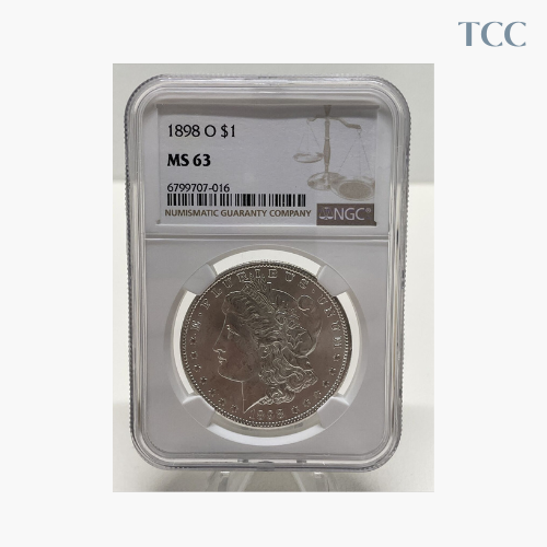 1898 O Morgan Silver Dollar NGC MS-63