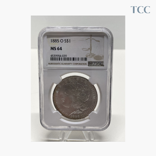 1885-O Morgan Silver Dollar NGC MS64