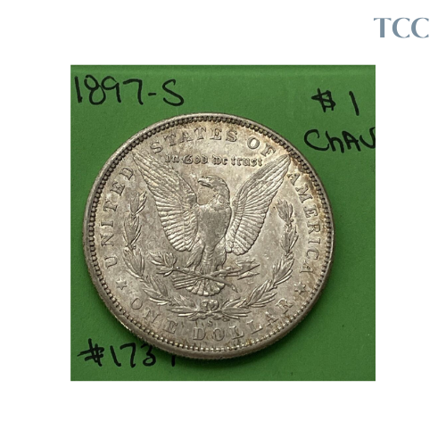 1897-S Morgan Silver Dollar Choice AU (CHAU)