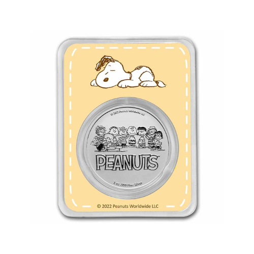 Peanuts® Welcome Baby Girl 1 oz Colorized Silver