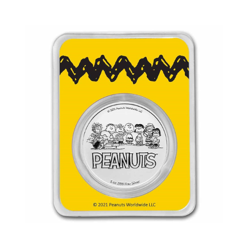 Peanuts® Charlie Brown 1 oz Colorized Silver Round