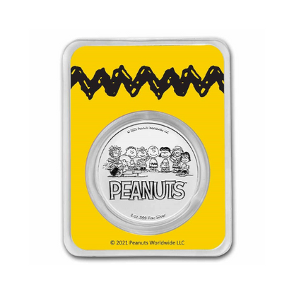 Peanuts® Charlie Brown 1 oz Colorized Silver Round