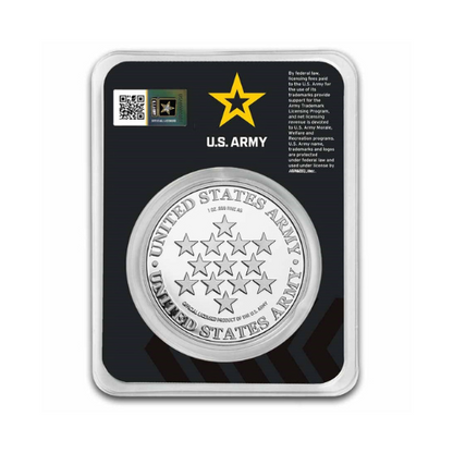 1 oz .999 Fine Silver Round U.S. Army Seal (In TEP)