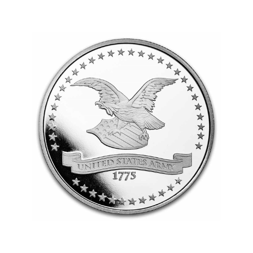 1 oz Silver Round U.S. Army Vintage