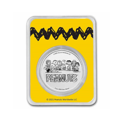 Peanuts® Franklin 1 oz Colorized Silver Round in TEP