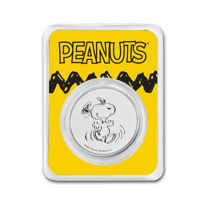 Peanuts® Snoopy 1 oz Silver Round in TEP