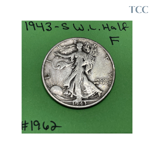 1943-S Walking Liberty Fine 90% Silver