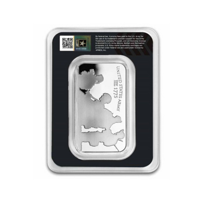 1 oz .999 Silver Bar U.S. Army Logo In TEP