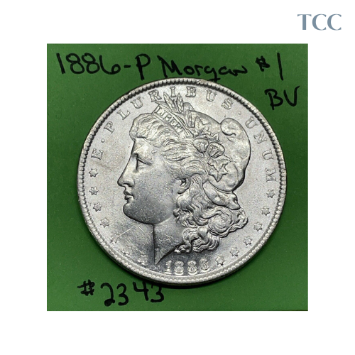 1886 P Morgan Silver Dollar BU