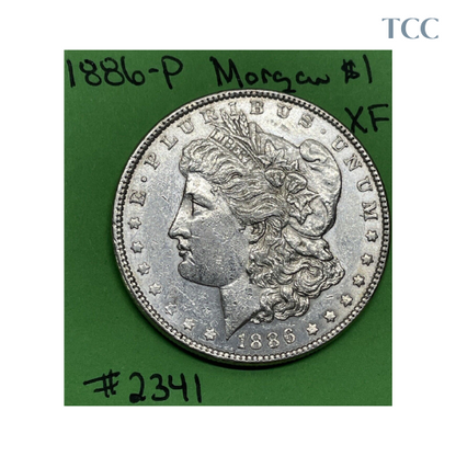 1886 P Morgan Silver Dollar XF Extra Fine