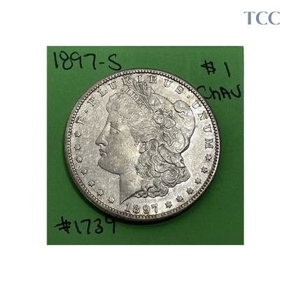 1897-S Morgan Silver Dollar Choice AU (CHAU)