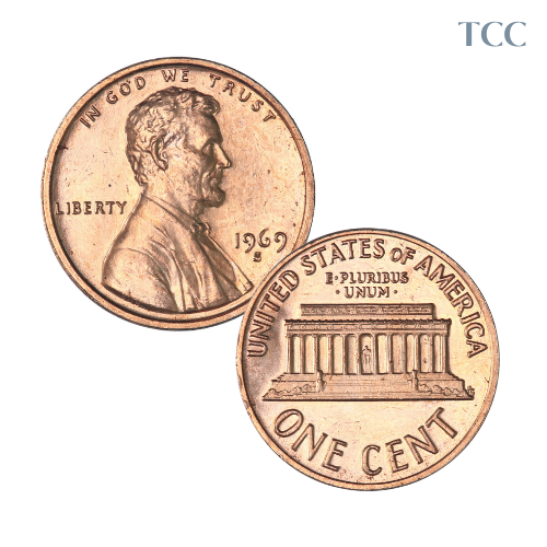 1969 S Lincoln Cent BU Brilliant Uncirculated