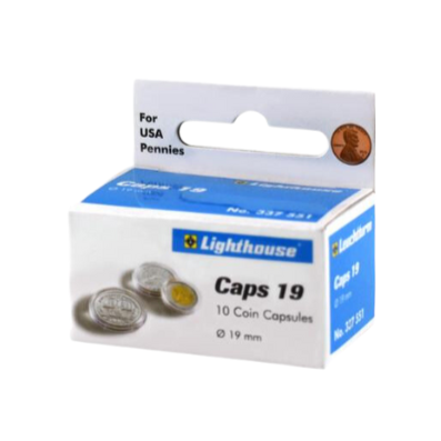 19mm - Coin Capsules (pack of 10)