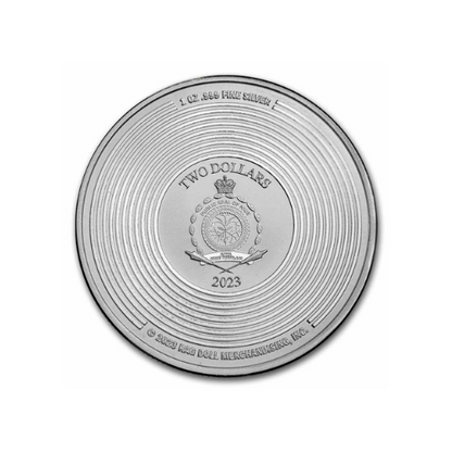 2023 Niue 1 oz Silver $2 Aerosmith 50th Anniversary BU