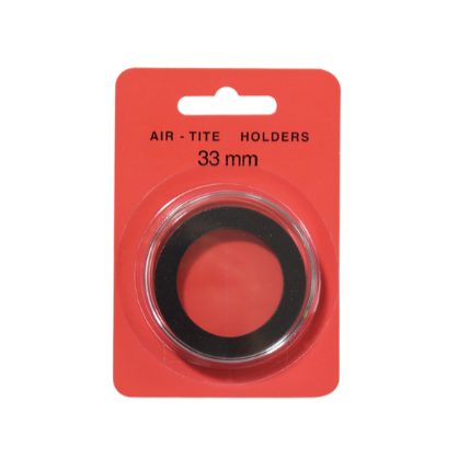 Black Ring Air Tite 33mm Coin Capsule