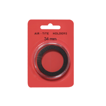 Black Ring Air Tite 34mm Coin Capsule