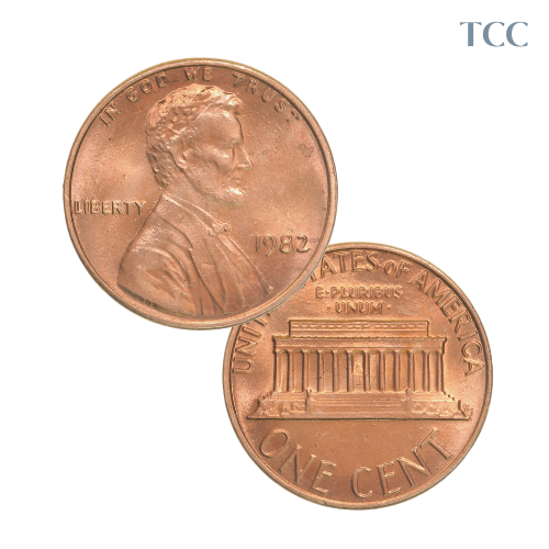 1982 P Lincoln Cent BU Large Date Zinc