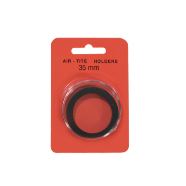 Black Ring Air Tite 35mm Coin Capsule