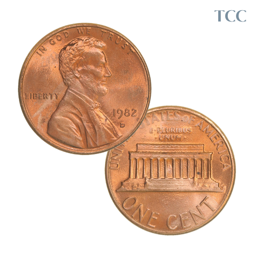 1982 D Lincoln Cent BU Small Date Zinc